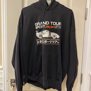 black brandy melville oversized hoodie